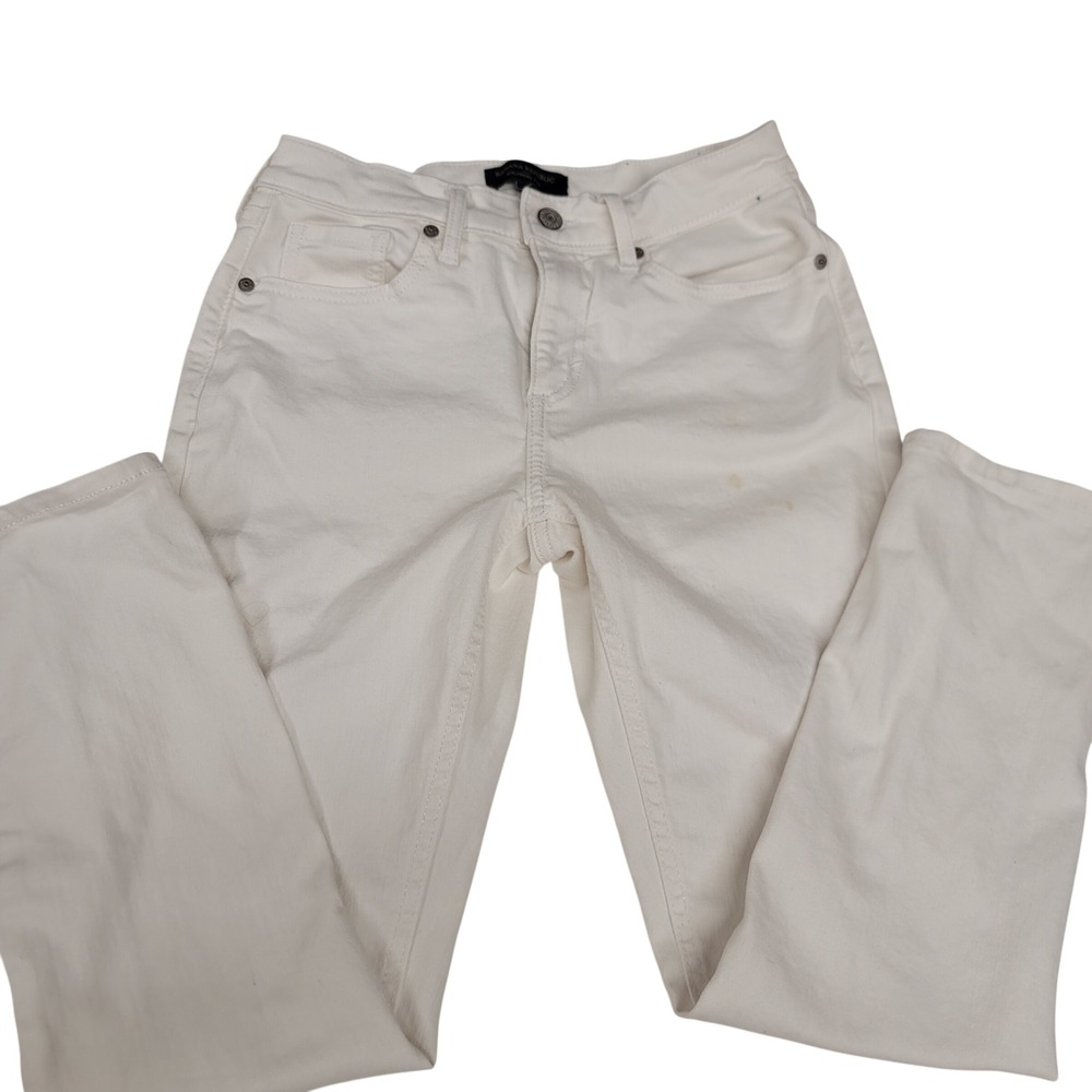 Banana Republic White Girlfriend Jeans Womens Size 26/2 Distressed Denim